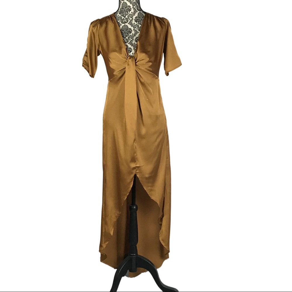 Women’s Satin High Low Dress, Small